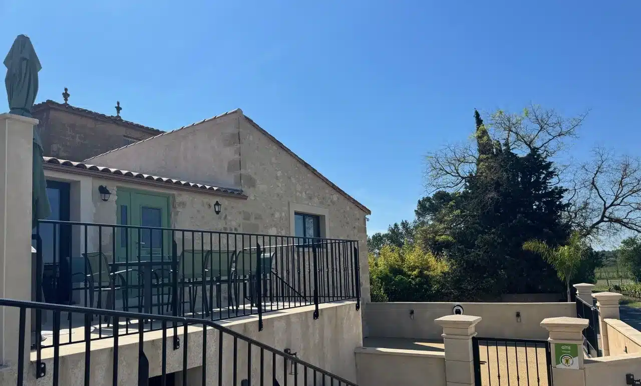 Terrasse du Gîte des Hautes Vignes